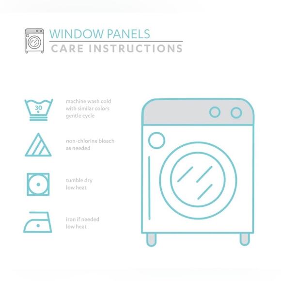 Lush Decor Blue Floral Bird Toile Print Light Filtering Curtains 52”W x 84”L NWT - Picture 12 of 13